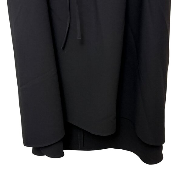 Lattelier Women's Tie Waist Black Hi-Lo Sleeveless Classic Dress - Size Small - Picture 3 of 7